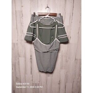 Summer Mac Mae Blouson Tankini Swimsuit XL Green